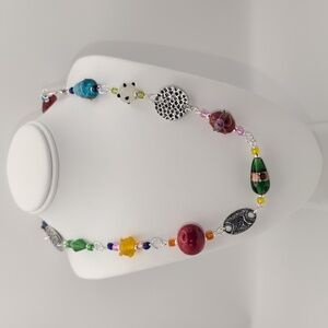 Handmade Lampwork Colorful Beaded Necklace